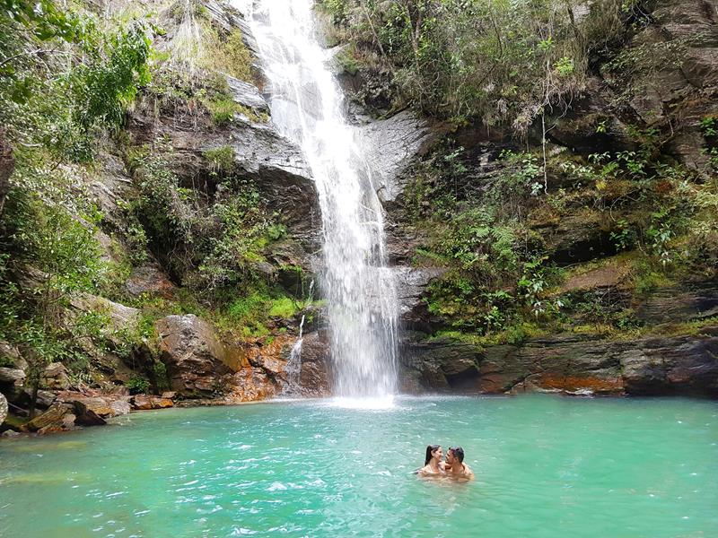 cachoeira santa barbara Cavalcante Goias