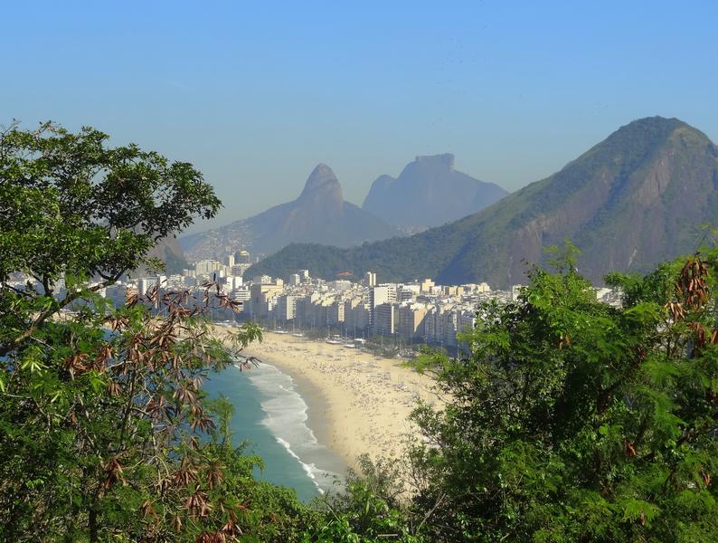 praia de copacabana vista do forte do leme