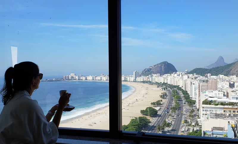 vista da praia de Copacabana