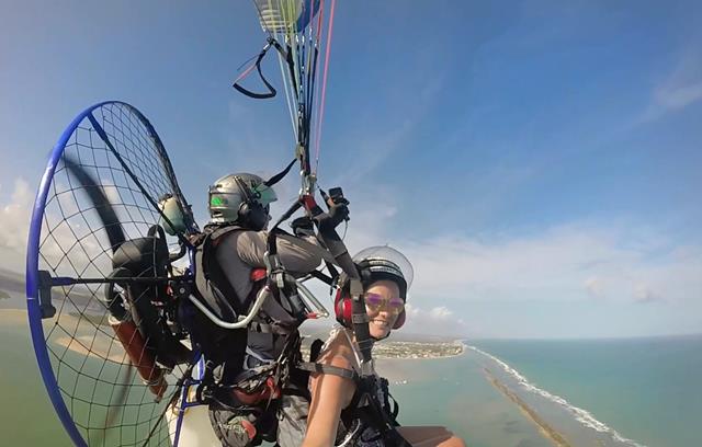 motor que faz o parapente subir