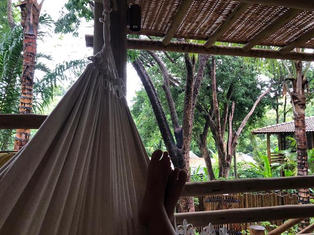 Relaxando em trancoso com chuva