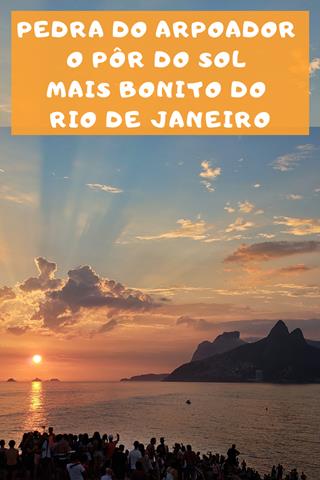 Por do sol no arpoador salve no pinterest