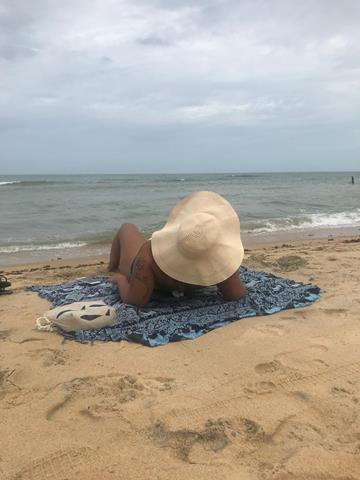 praia de trancoso com chuva