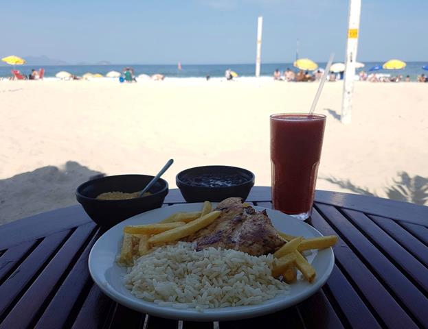 Almoço quisque em Copacabana