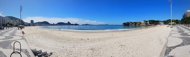 Extensão praia de Copacabana