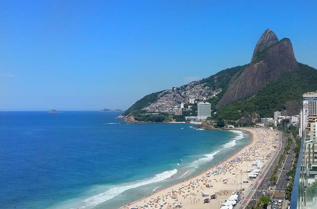 Praia do Leblon no Rio de Janeiro
