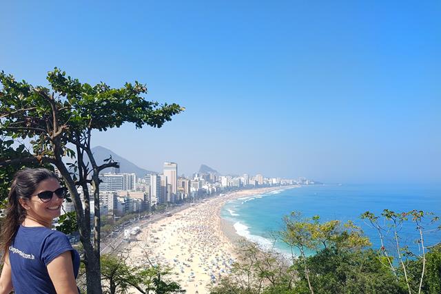 Mirante principal do penhasco dois irmãos