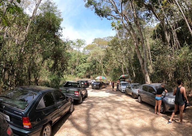 Estacionamento cachoeira da Macumba