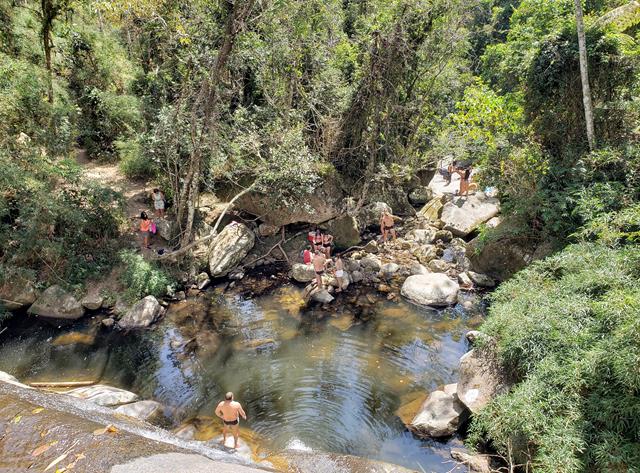 Primeiro poco cachoeira da Macumba Itaipava