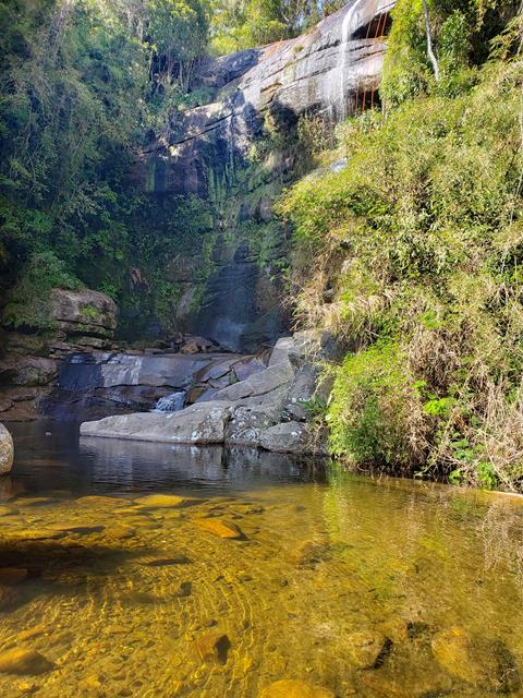 Queda principal da cachoeira da Macumba